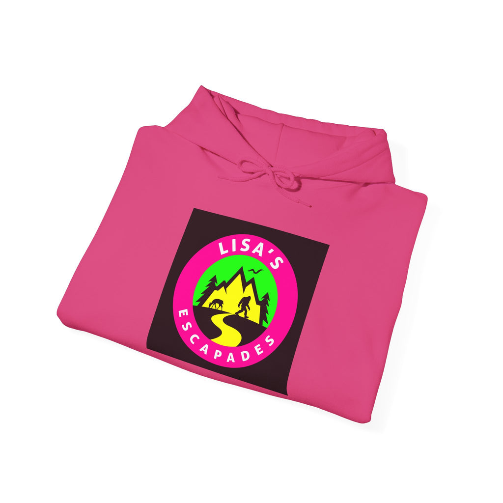 Hoodie — Lisa’s Escapade Neon Mountain Logo