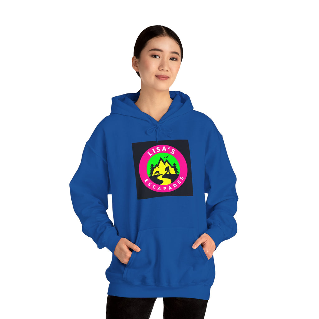 Hoodie — Lisa’s Escapade Neon Mountain Logo