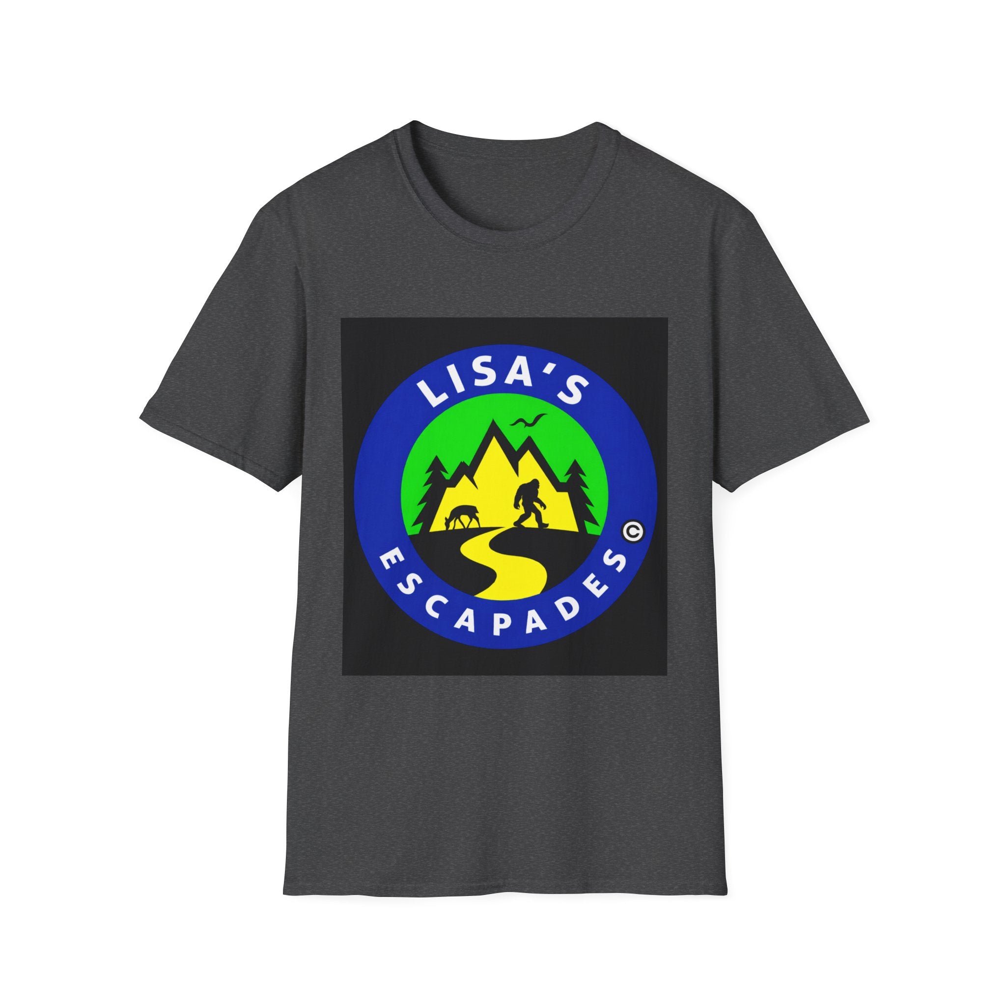 Lisa’s Escapades Camping T-Shirt — Outdoor Adventure Graphic Tee
