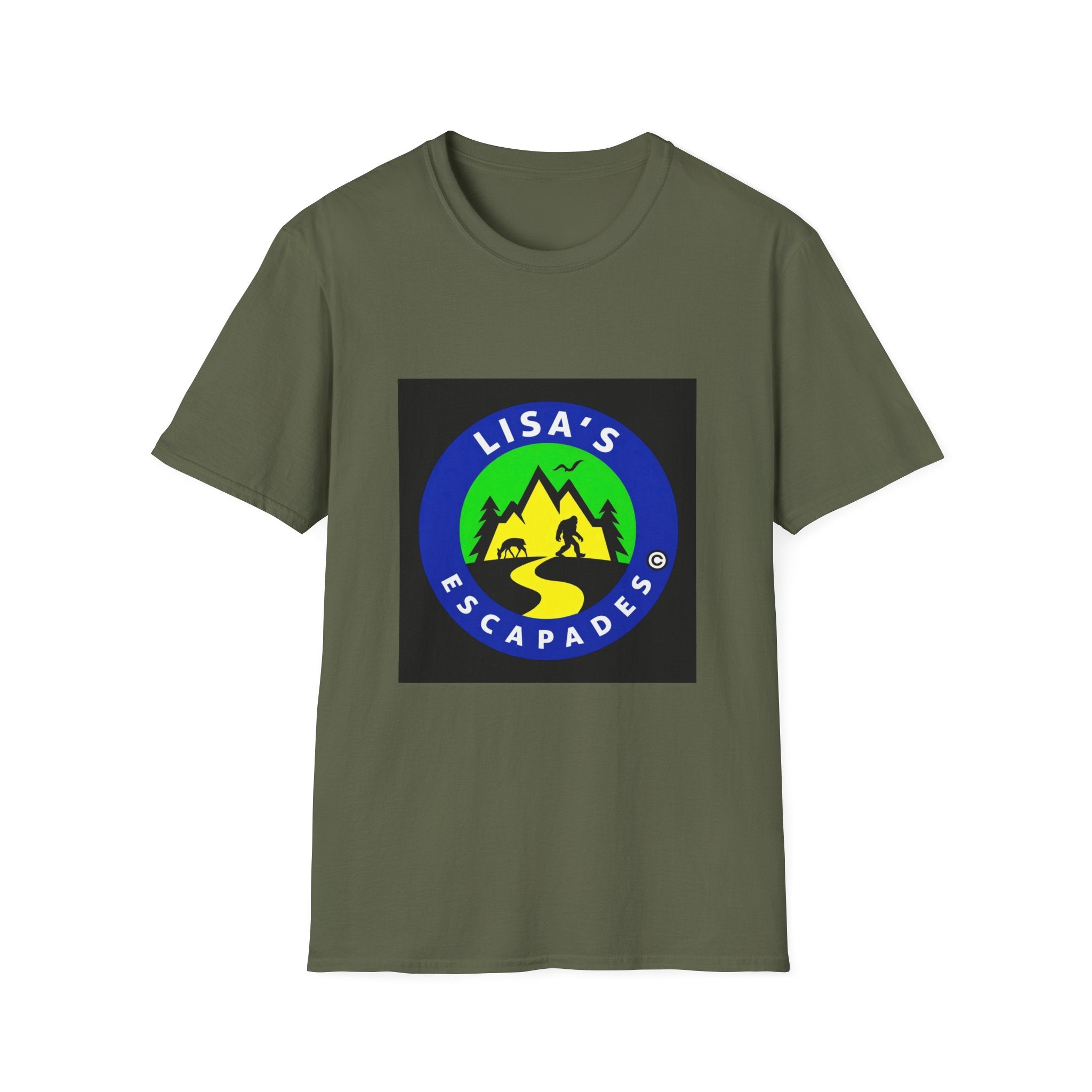 Dark Blue Lisa’s Escapades Logo T-Shirt Unisex