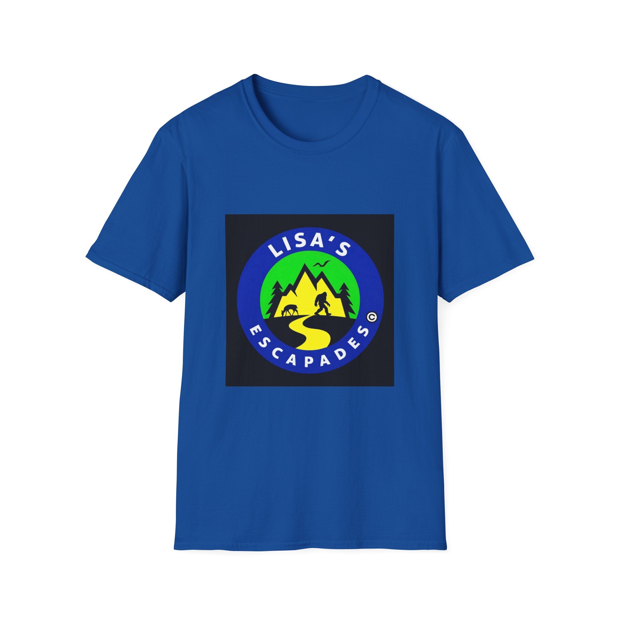 Dark Blue Lisa’s Escapades Logo T-Shirt Unisex