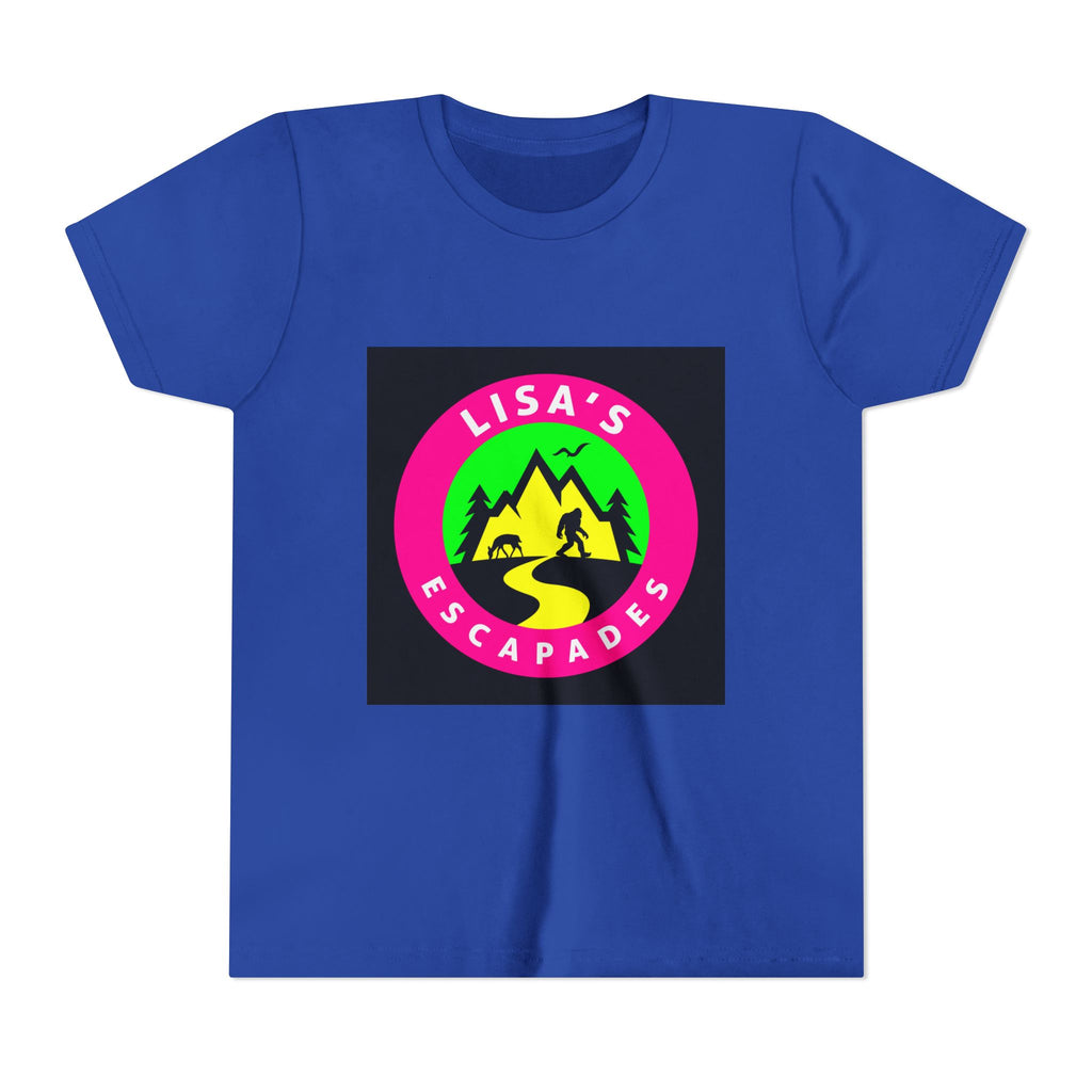 Youth Tee — "Lisa’s Escapades" Camping Logo Shirt
