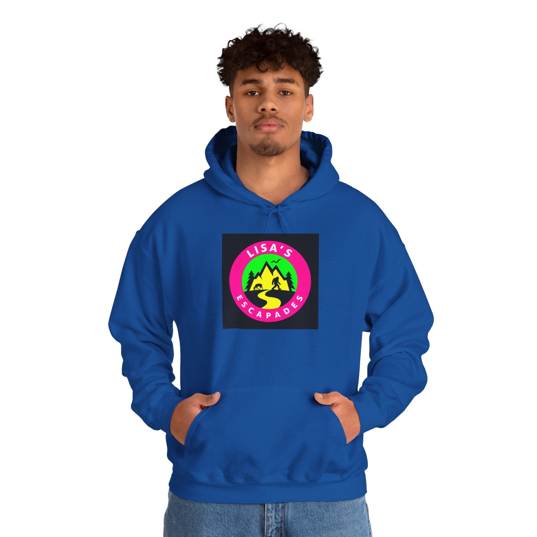 Hoodie — Lisa’s Escapade Neon Mountain Logo