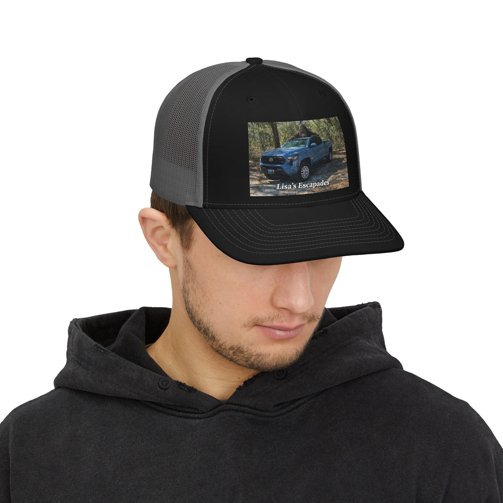 Custom Truck Photo Trucker Cap — "Lisa's Escapades" Snapback