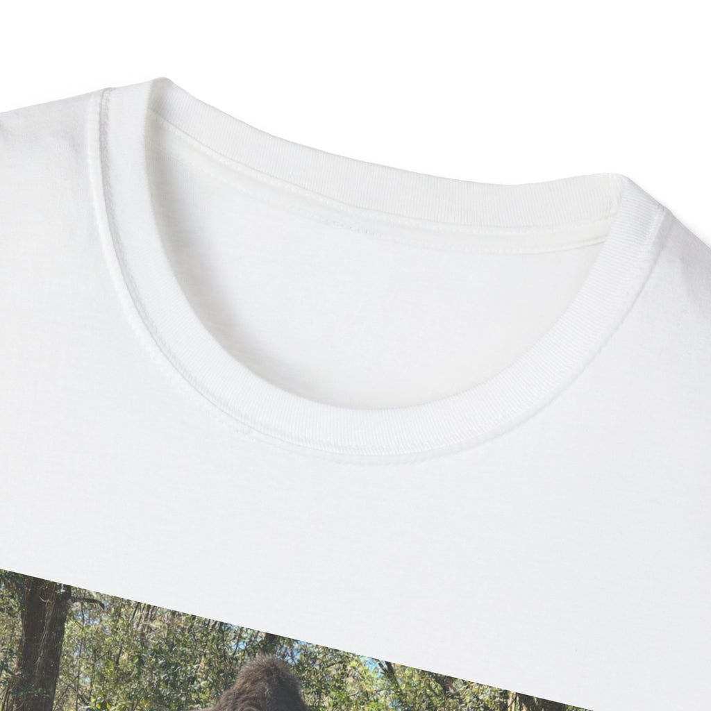 T-Shirt — "Lisa's Escapades" Blue Truck Outdoors Graphic