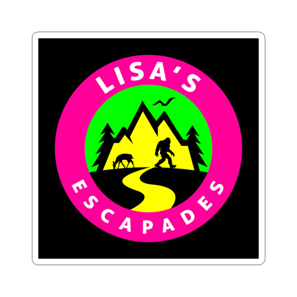 Sticker — "Lisa's Escapades" Adventure Logo Kiss-Cut Sticker