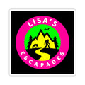 Sticker — "Lisa's Escapades" Adventure Logo Kiss-Cut Sticker