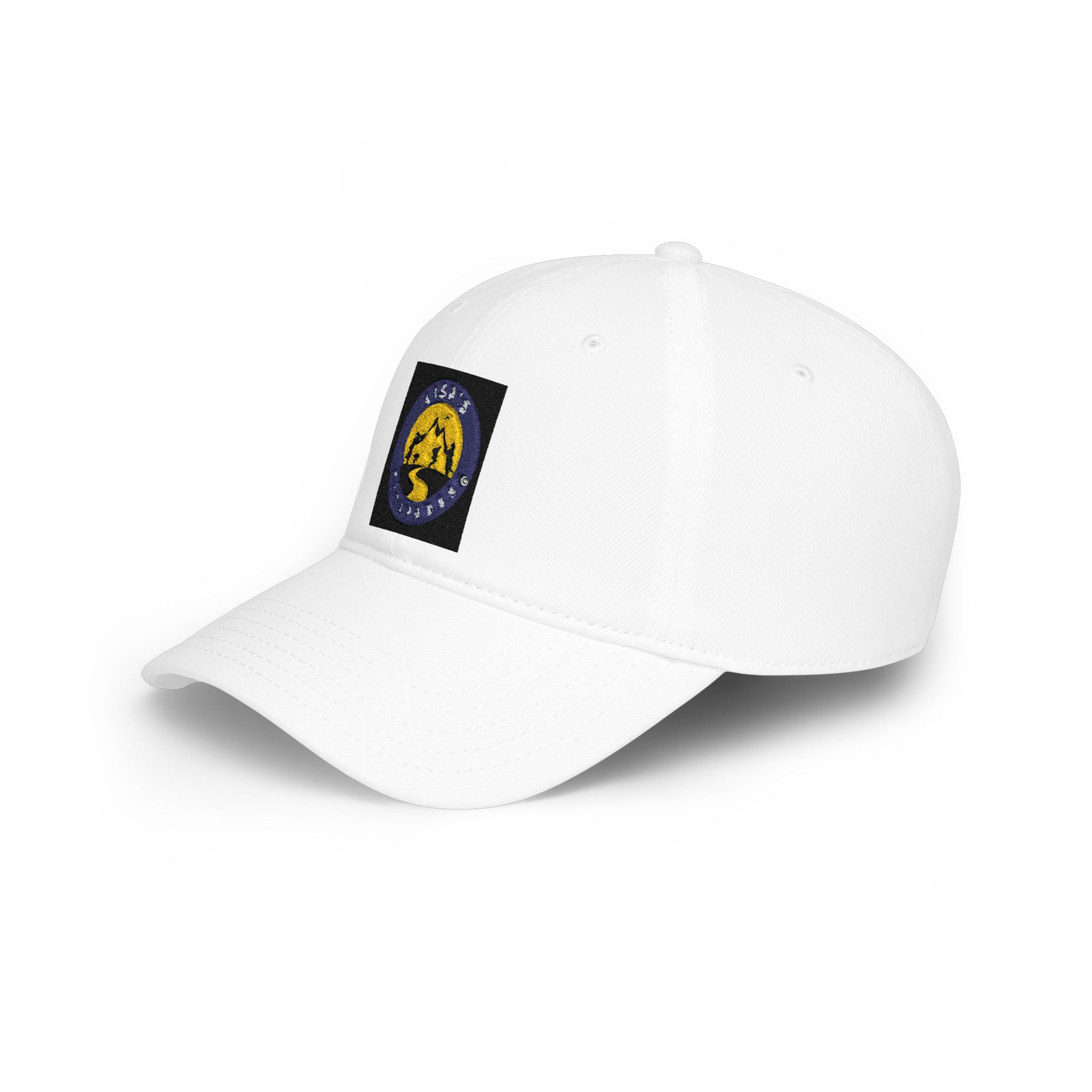 Embroidered Mountain Patch Baseball Cap — Adventure Logo Low Profile Hat