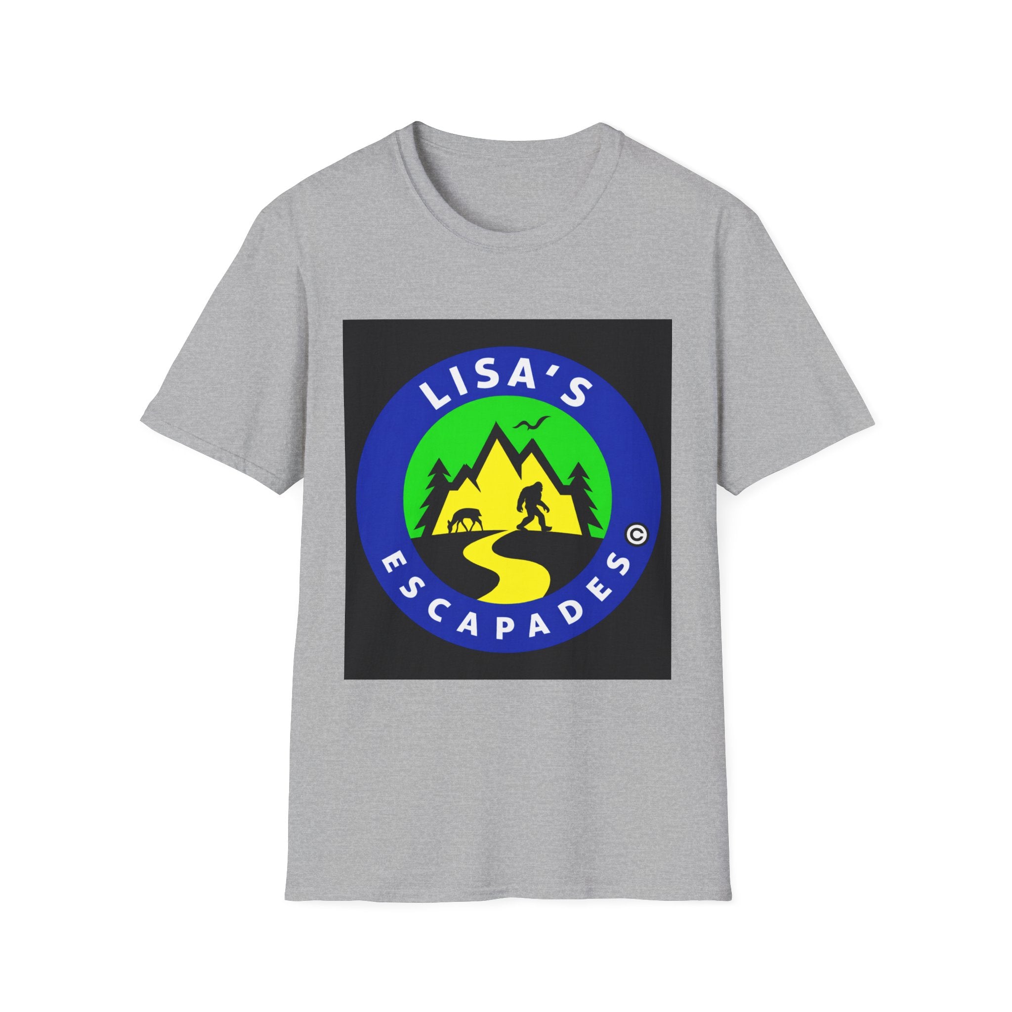 Lisa’s Escapades Camping T-Shirt — Outdoor Adventure Graphic Tee