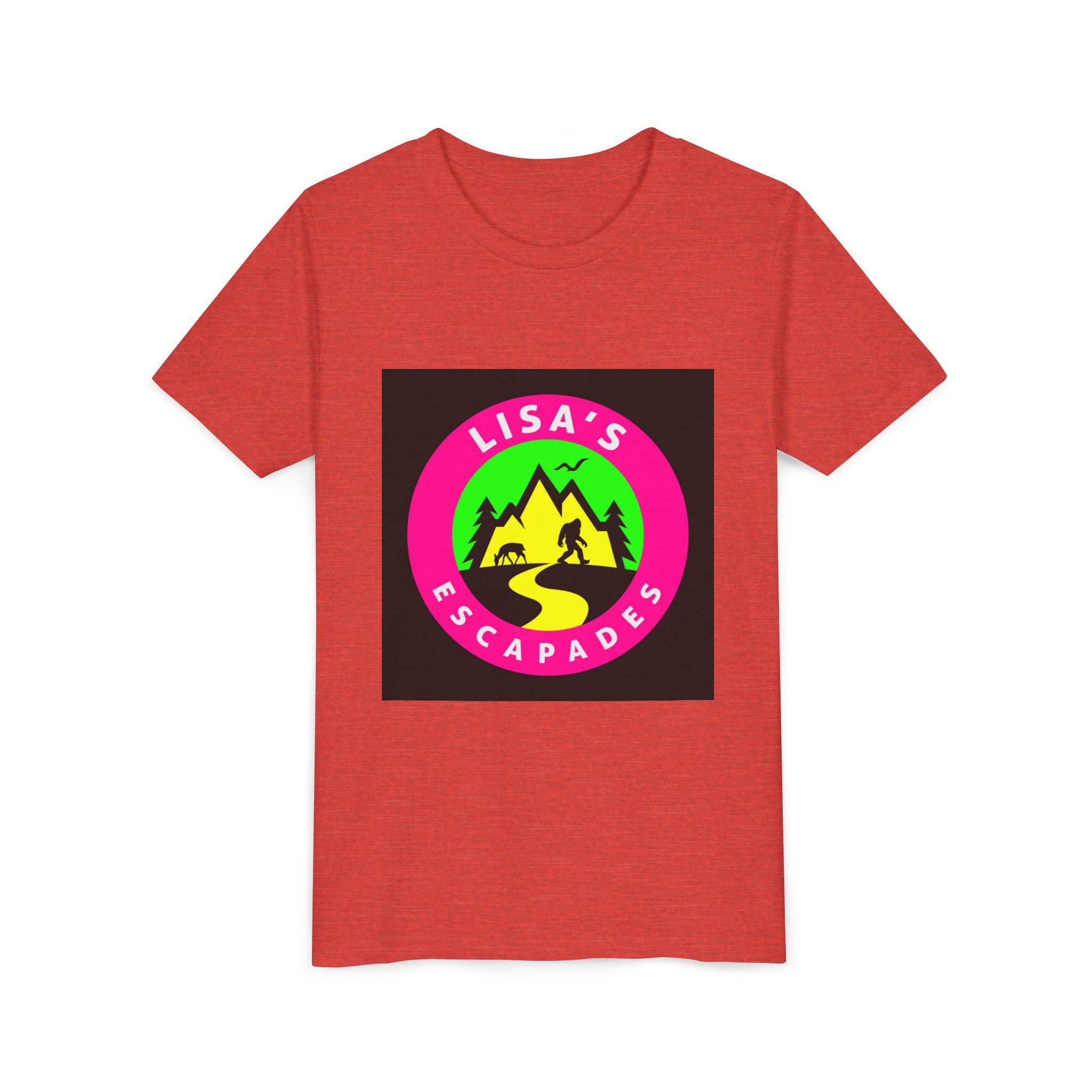 Youth Tee — "Lisa’s Escapades" Camping Logo Shirt